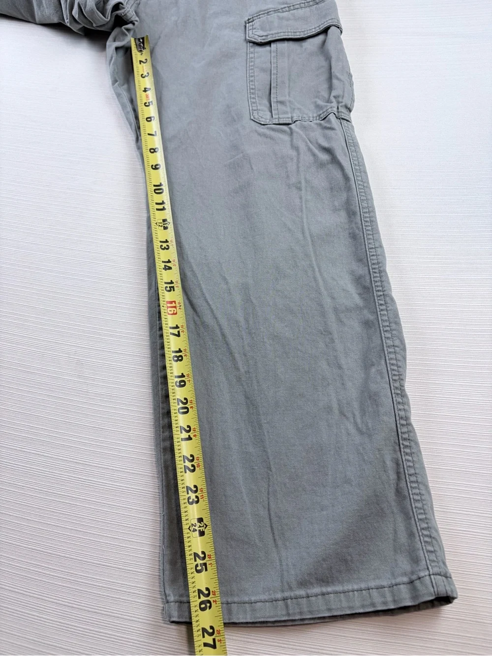 Wrangler Light Gray Cargo Pants with Utility Pockets